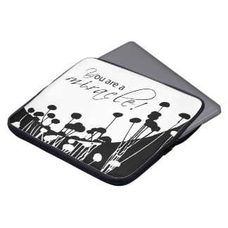 Recovery Miracle, Black and White Laptop Sleeve