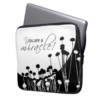 Recovery Miracle, Black and White Laptop Sleeve