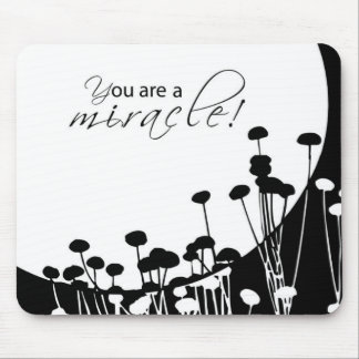Recovery Miracle, Black and White Mouse Mat