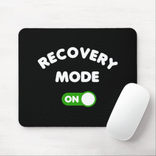 Recovery Mode Get Well Soon Funny Surgery Mouse Pa Mouse Mat
