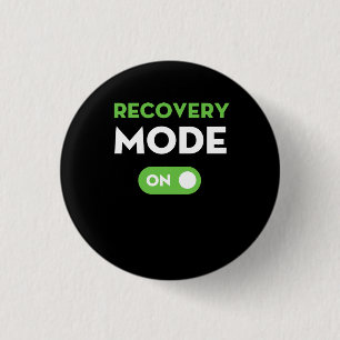 Recovery Mode On Get Well Gifts Funny Injury 3 Cm Round Badge