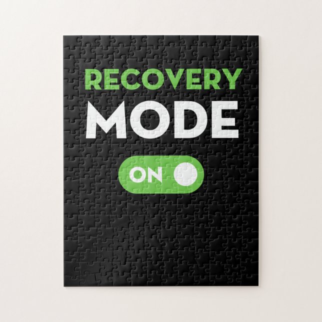 Recovery Mode On Get Well Gifts Funny Injury Jigsaw Puzzle (Vertical)