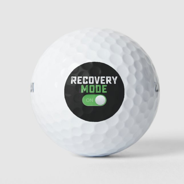 Recovery Mode On Get Well Golf Balls (Front)