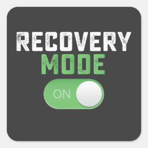 Recovery Mode On Get Well Square Sticker