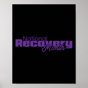 Recovery Month - Purple Logo Poster
