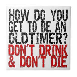 Recovery Old Timer Joke Tile