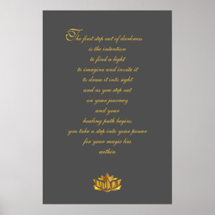 Recovery Poem Art Poster