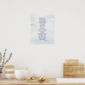 'Recovery' poem art poster (Kitchen)