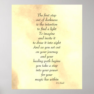 'Recovery' poem art poster