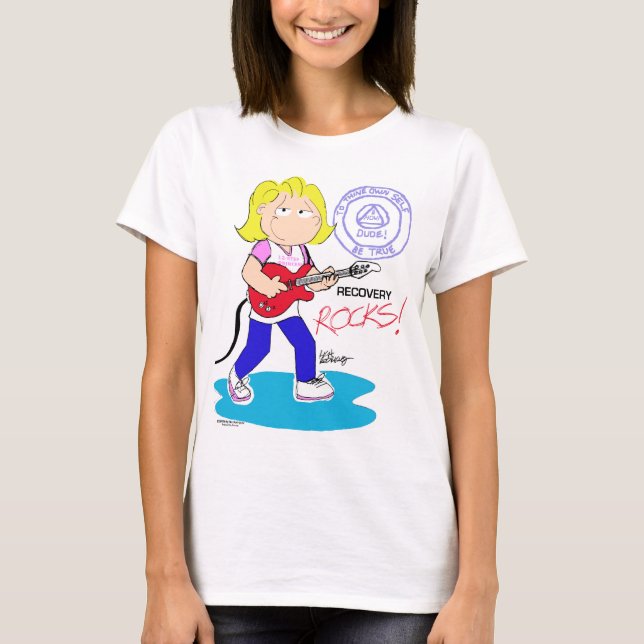 Recovery Rocks - Ladies Shirt (Front)