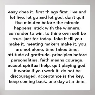 recovery slogan poster