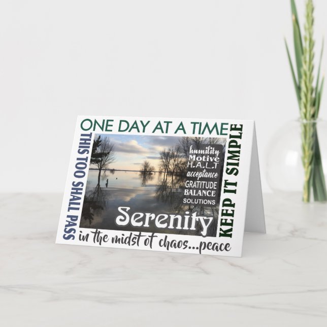 recovery slogan serenity card 25 (Front)