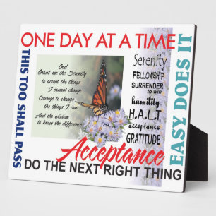 recovery slogans plaque