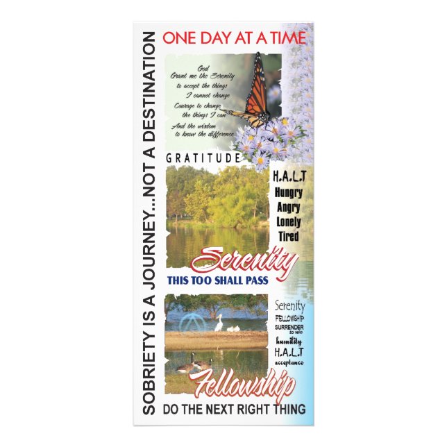 recovery slogans rack card (Front)