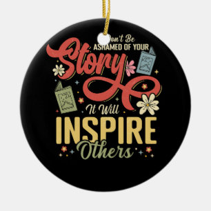 Recovery Sober Your Story Will Inspire Alcoholism  Ceramic Tree Decoration