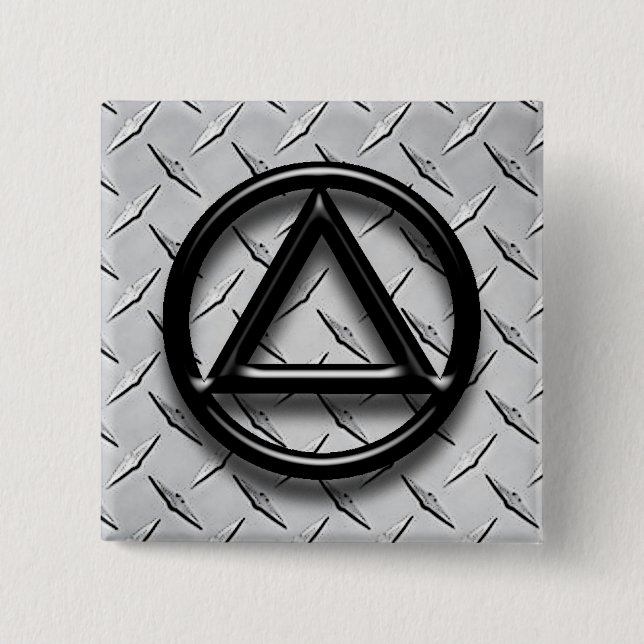 Recovery Sobriety Sober Button Pin (Front)