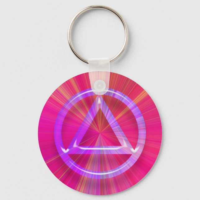 Recovery Sobriety Sober Keychain (Key Chain) (Front)