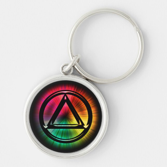 Recovery Sobriety Sober Keychain (Key Chain) (Front)