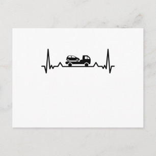 Recovery Truck Driver Heartbeat Gifts Postcard