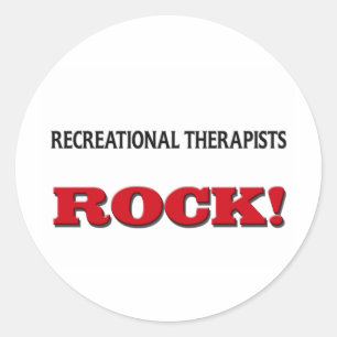 Recreational Therapists Rock Classic Round Sticker
