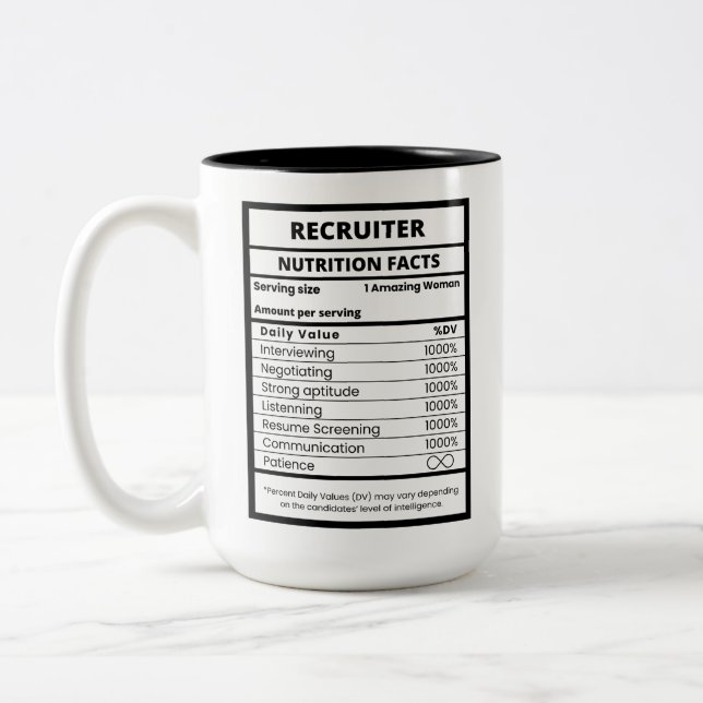 Recruiters And Hr Department Managers Cool Two-Tone Coffee Mug (Left)