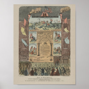 recruiting colored regiments in Philadelphia Poster