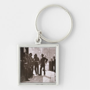 Recruiting Sergeants at Westminster, 1876-77 (wood Key Ring