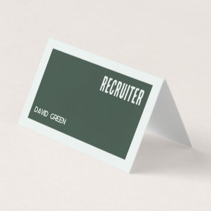 Recruitment Business Cards With Custom QR