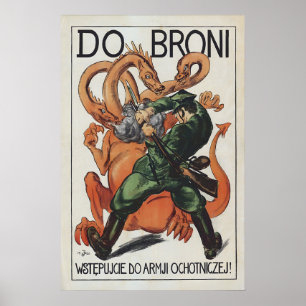 Recruitment Poster Polish-Soviet war To the arms!