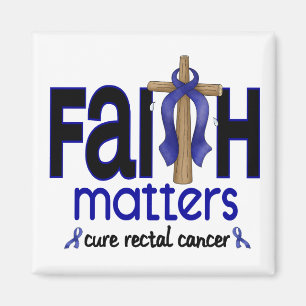 Rectal Cancer Faith Matters Cross 1 Magnet