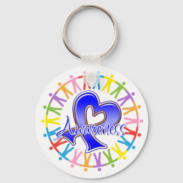 Rectal Cancer Unite in Awareness Key Ring (Front)