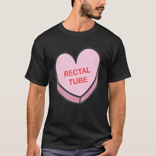 Rectal Tube Happy Valentines Day Heart Nurse Group T-Shirt (Front)