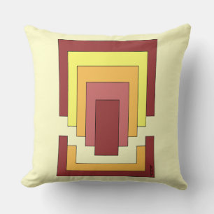 Rectangle Abstract Multicolor (70s Style) Cushion