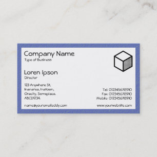 Rectangle - Blue Stucco Business Card