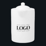 Rectangle Business Logo Company Event Minimalist<br><div class="desc">This elegant teapot with your custom logo would be great for any business/promotional purpose. Easily add your own logo by clicking on the "personalise" option.</div>
