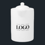 Rectangle Business Logo Company Event Minimalist<br><div class="desc">This elegant teapot with your custom logo would be great for any business/promotional purpose. Easily add your own logo by clicking on the "personalise" option.</div>