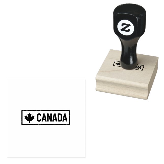 Rectangle Canada Versatile Impressions Any Colour  Rubber Stamp (Stamped)