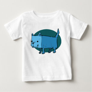 rectangle dog funny cartoon baby T-Shirt