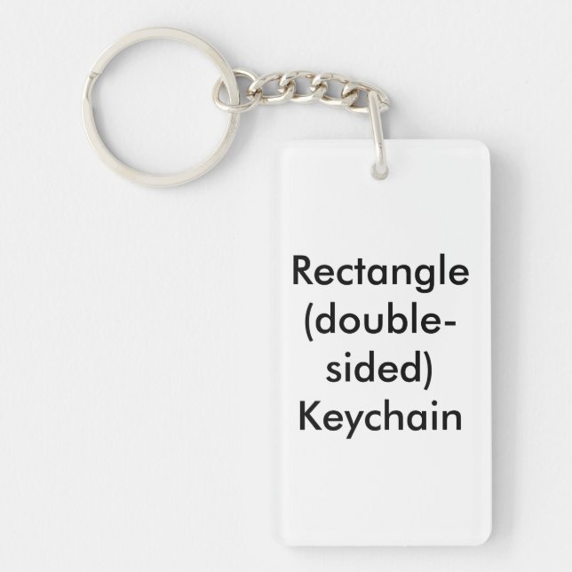 Rectangle (double-sided) Keychain (Front)
