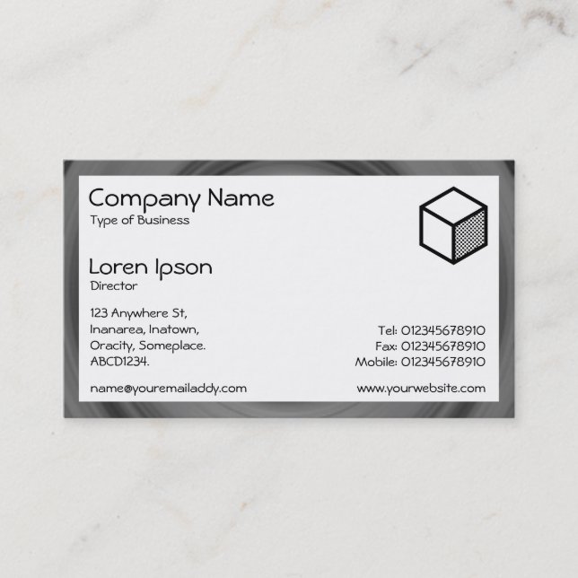 Rectangle - Fast Car Business Card (Front)