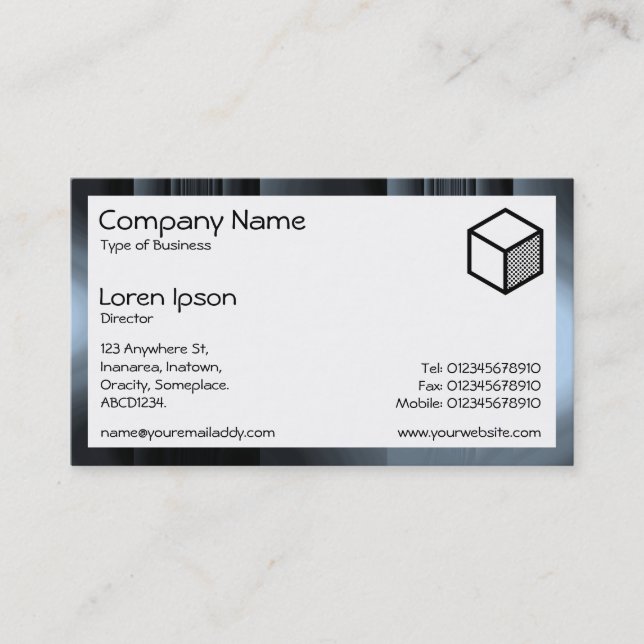 Rectangle - Glass Bands Business Card (Front)