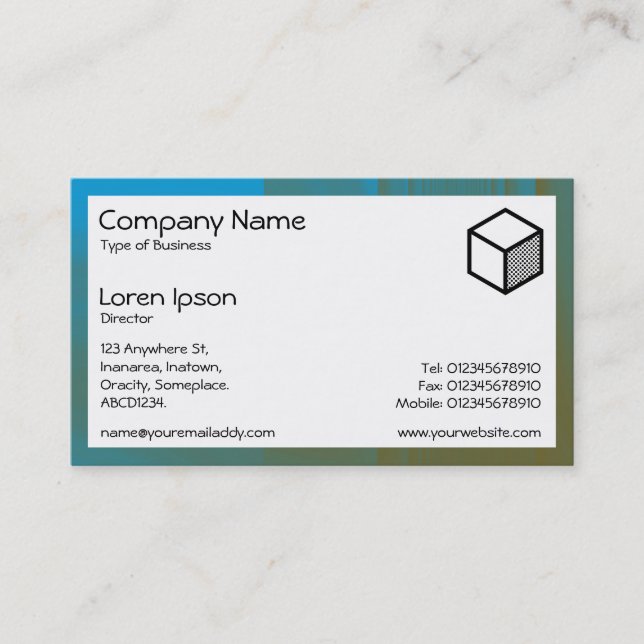 Rectangle - Glassy Seabed Business Card (Front)
