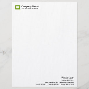 Rectangle Logo - Avocado Green Customised Letterhead