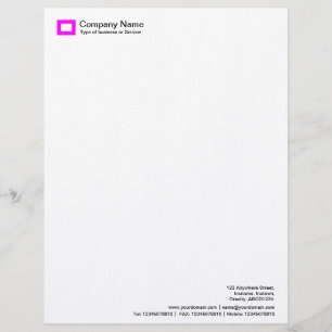 Rectangle Logo - Magenta Letterhead
