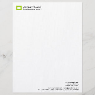 Rectangle Logo - Martian Green Personalised Letterhead
