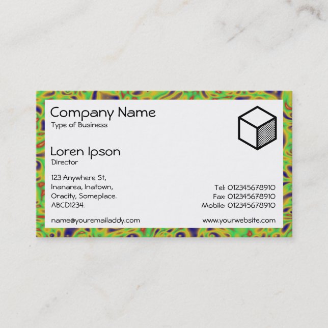 Rectangle - Marbling 02 Business Card (Front)