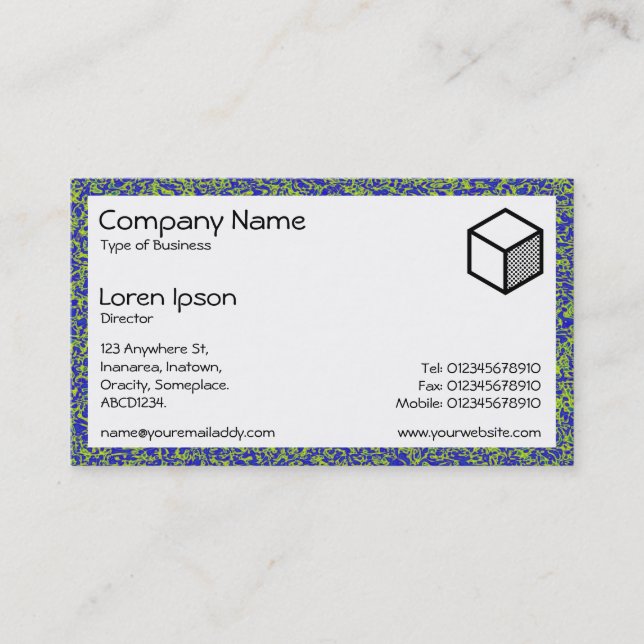 Rectangle - Marbling 03 Business Card (Front)