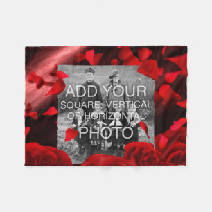 Rectangle or Instagram Photo Custom Fleece Blanket