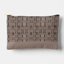 Rectangle Pattern Neutral Taupe