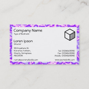 Rectangle - Purple Plasma Business Card